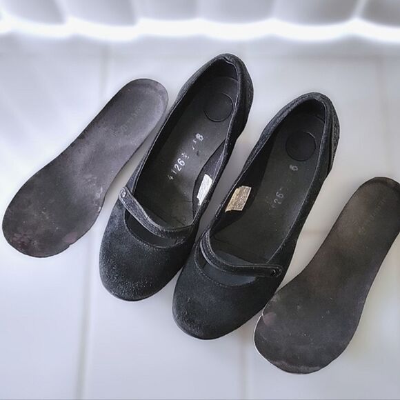 Merrell Black Petunia Mary Jane Wedges - Picture 6 of 8